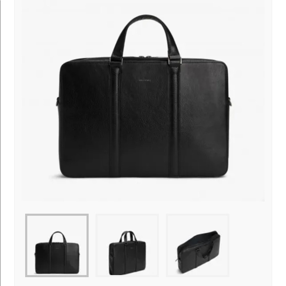MATT & NAT Harman Vegan Briefcase Black